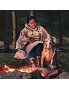 Saco de Dormir Poncho HI SUYI Verde Ultraligero 800g 2