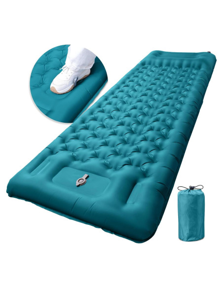 Colchón Inflable GDREAMT 4" con Almohada para Camping