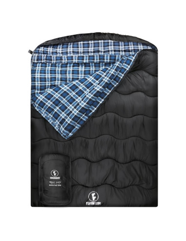 Saco de Dormir Doble Forinbuy FB2309 Azul 0C Queen