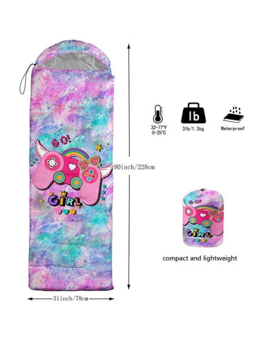 Saco de dormir Datura Home para niños - 230x80 cm, 3 estaciones