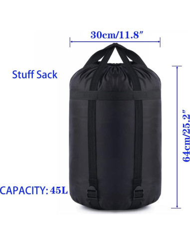 Bolsa de Compresión MOOCY 45L - 2 Pack Nylon para Saco de Dormir