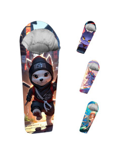 Saco de dormir momia KidzAdventure 185 cm 0-15 C para niños