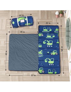 Colchoneta para Siesta Primlect con Almohada y Manta 139.7x88.9cm 2