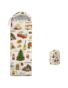 Saco de dormir para niños lneffble 228.6x78.7cm impermeable