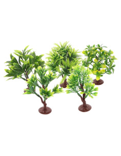 10 Mini Árboles de Plástico NUOBESTY para Decoración