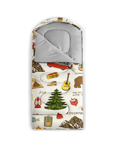 Saco de dormir para niños lneffble 228.6x78.7cm impermeable