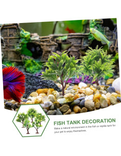 10 Mini Árboles de Plástico NUOBESTY para Decoración 2