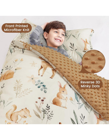 Manta de Siesta PHF para Niños con Almohada Desmontable 127x51cm