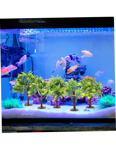 10 Mini Árboles de Plástico NUOBESTY para Decoración