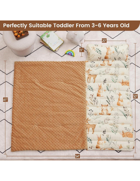 Manta de Siesta PHF para Niños con Almohada Desmontable 127x51cm