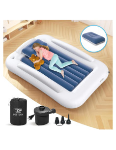 Cama de viaje inflable Deeteck para niños 160.5x108.9 cm