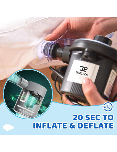 Cama de viaje inflable Deeteck para niños 160.5x108.9 cm