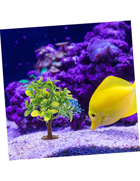 10 Mini Árboles de Plástico NUOBESTY para Decoración