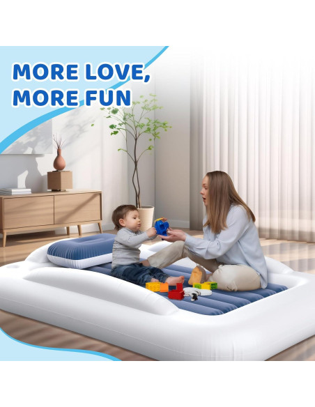 Cama de viaje inflable Deeteck para niños 160.5x108.9 cm