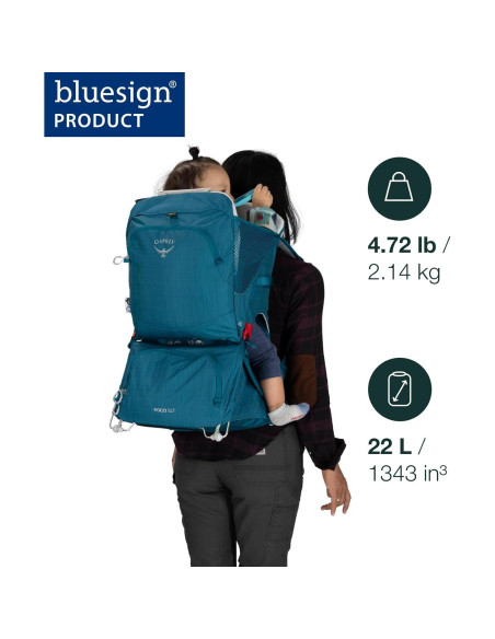 Mochila Portabebés Osprey Poco SLT Ligera 2.14 kg
