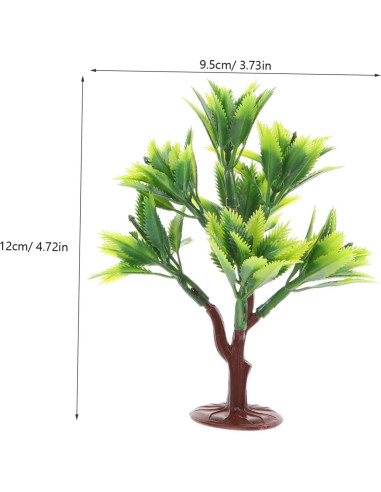 10 Mini Árboles de Plástico NUOBESTY para Decoración