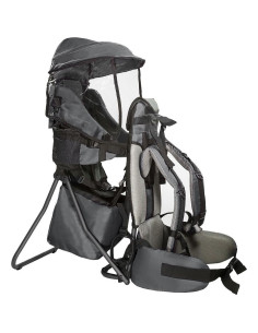 Mochila Portabebés ClevrPlus Gris para Senderismo, 15 kg 2