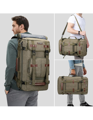 Mochila de Lona WITZMAN Verde Claro 56x31.75x20.32 cm