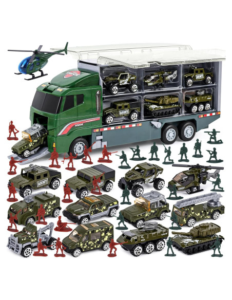 Conjunto Militar 44PCS LOVESTOWN - Camión y Soldados