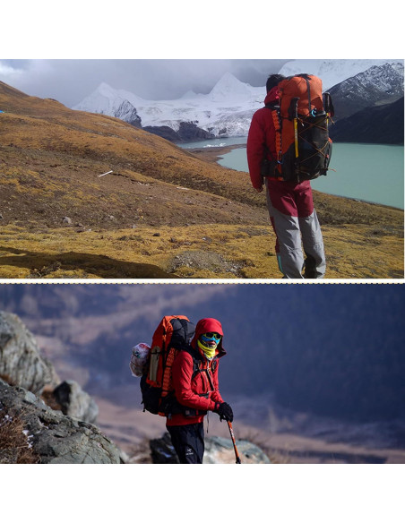 Mochila de Senderismo 3F UL GEAR 56L Caqui Ligera y Transpirable