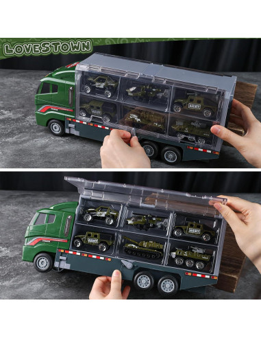 Conjunto Militar 44PCS LOVESTOWN - Camión y Soldados