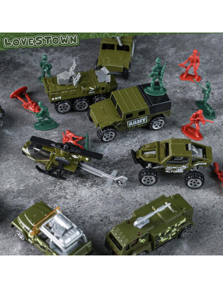 Conjunto Militar 44PCS LOVESTOWN - Camión y Soldados