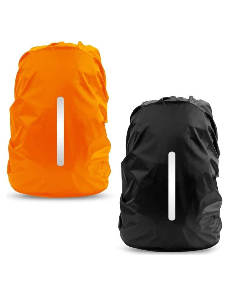Funda Impermeable para Mochila LAMA 2 Pack S Negro Naranja