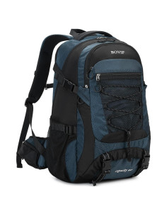 Mochila de Senderismo BOVIP 40L Impermeable Unisex Azul