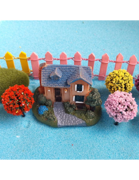 24 Árboles de Flores Miniatura Hemoton para Jardín y Decoración