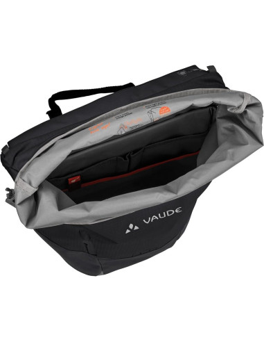 Bolsa Modular para Bicicleta Vaude 2 en 1 Negro 23L