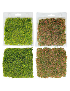 Cayway 2 Piezas Miniatura Vegetación Colorida para Diorama