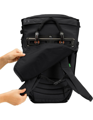 Bolsa Modular para Bicicleta Vaude 2 en 1 Negro 23L