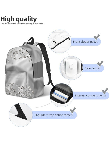 Mochila de Lona URTEAS 5L con Compartimentos para Laptop