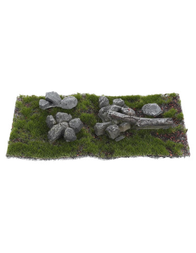 Mesa de Arena Césped Artificial Abaodam 14x7 cm Verde