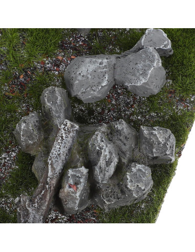 Mesa de Arena Césped Artificial Abaodam 14x7 cm Verde