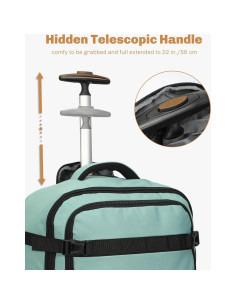 Mochila Rodante Hynes Eagle 42L Verde Menta Aprobada para Vuelo 2