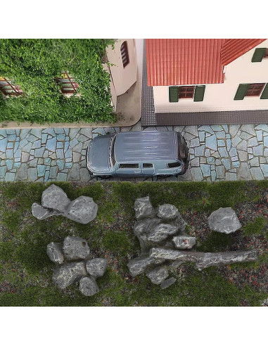 Mesa de Arena Césped Artificial Abaodam 14x7 cm Verde