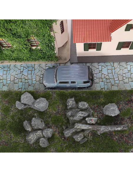 Mesa de Arena Césped Artificial Abaodam 14x7 cm Verde