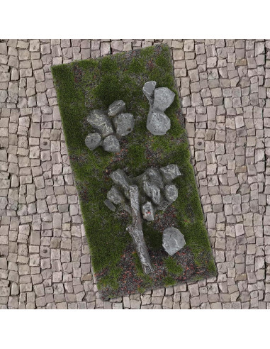 Mesa de Arena Césped Artificial Abaodam 14x7 cm Verde