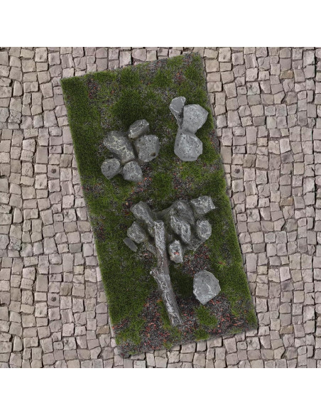 Mesa de Arena Césped Artificial Abaodam 14x7 cm Verde