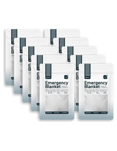 Paquete de 10 mantas de emergencia Altland 132x208 cm