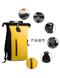 Bolsa de viaje impermeable CALVINSUIT 25L azul con bolsillo 2