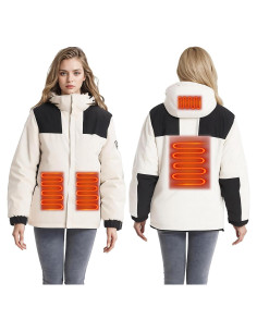 Chaqueta Calentada Mujer GD-P32+ Batería 16000mAh 4 Zonas