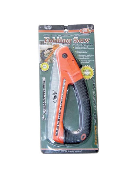 Sierra Plegable HME 17.78 cm Acero al Carbono con Protector