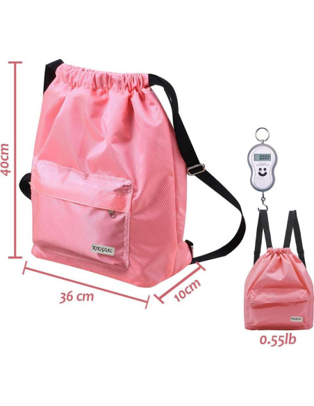 Bolsa de Natación KIKIGOAL Impermeable 36x40cm Rosa