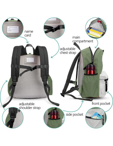 Mochila Infantil Unisex atgark 33 cm para Jardín de Infancia