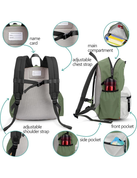 Mochila Infantil Unisex atgark 33 cm para Jardín de Infancia