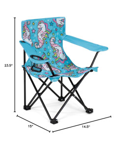 Silla Plegable para Niños Emily Rose Unicornios Marinos 2