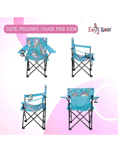 Silla Plegable para Niños Emily Rose Unicornios Marinos