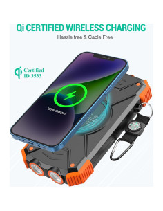 Cargador Solar Power Bank 10,000mAh BLAVOR Inalámbrico 20W 2